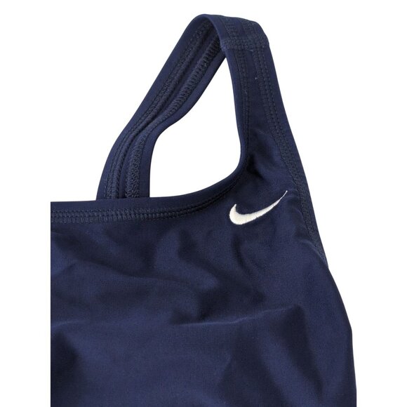 Nike Fast Back One Piece Swimsuit Womens 4 Blue‎ Swim Team Training Recreation - Picture 5 of 9